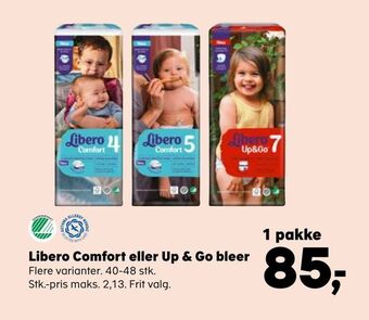 SuperBrugsen Libero Comfort eller Up & Go bleer tilbud