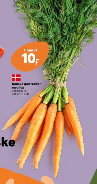 SuperBrugsen Danske gulerødder med top tilbud