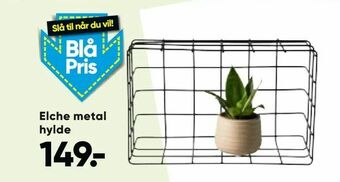 Bilka Elche metal hylde tilbud
