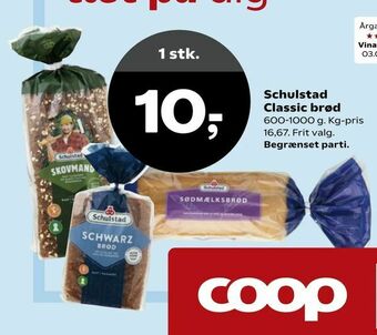 Dagli'Brugsen Schulstad Classic brød tilbud
