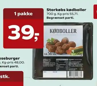 Storkøbs kødboller