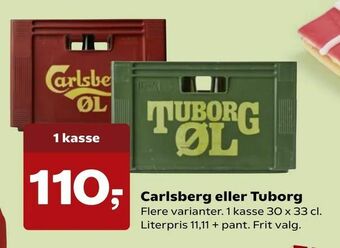 Dagli'Brugsen Carlsberg eller Tuborg tilbud