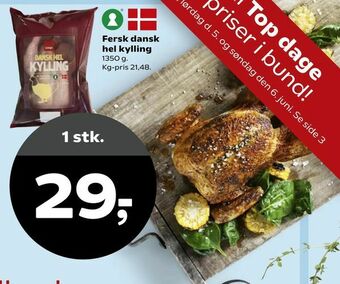 Dagli'Brugsen Fersk dansk hel kylling tilbud