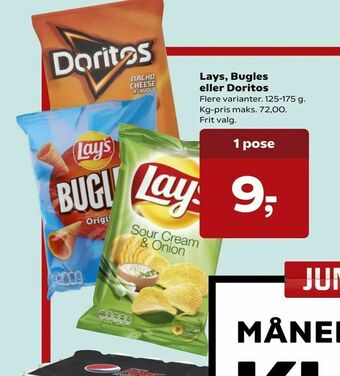 Lays, Bugles eller Doritos