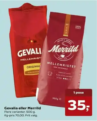 Dagli'Brugsen Gevalia eller Merrild tilbud
