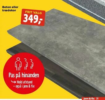 jem & fix Beton eller trædekor tilbud