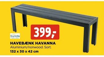 jem & fix Havebænk havanna tilbud