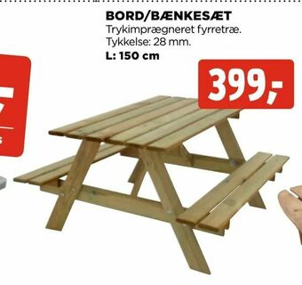 jem & fix Bord/bænkesæt tilbud