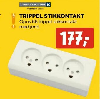 jem & fix Trippel stikkontakt tilbud