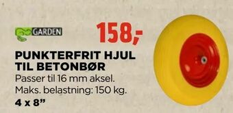 jem & fix Punkterfrit hjul til betonbør tilbud