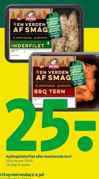 Coop 365 Rose kyllingetern tilbud