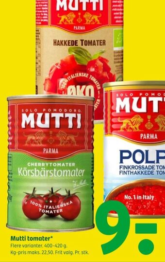 Coop 365 Mutti tomater tilbud