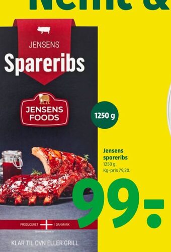 Coop 365 Jensens spareribs tilbud