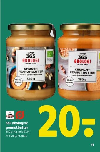 Coop 365 Coop 365 peanutbutter tilbud