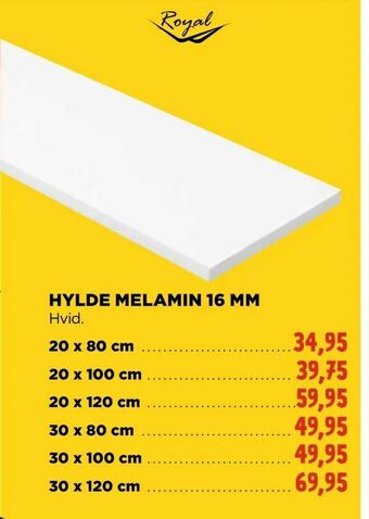 jem & fix Hylde melamin 16 mm tilbud