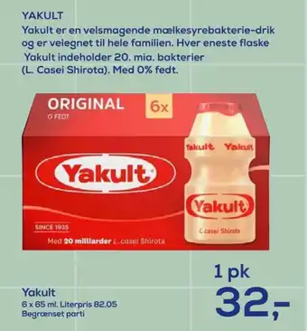 Irma Yakult drikkeyoghurt tilbud