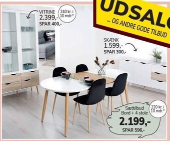 Daells Bolighus Vitrine tilbud