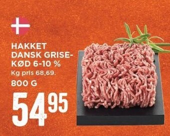 MENY Hakket dansk grisekød tilbud