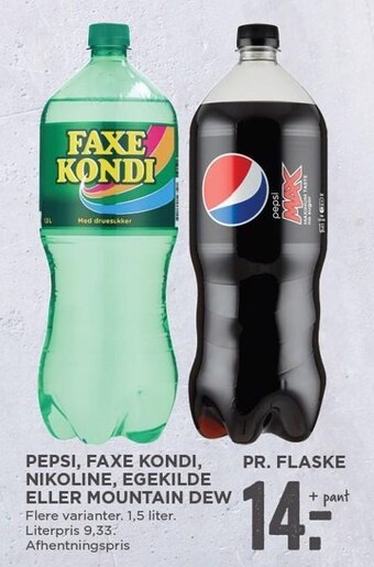 MENY Sodavand tilbud