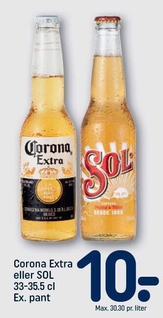 REMA 1000 Corona Extra el. SOL tilbud