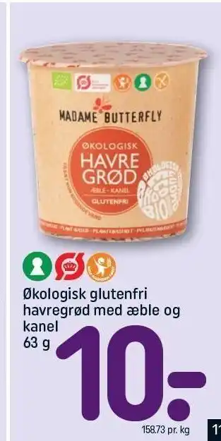 REMA 1000 Øko glutenfri havregrød m. æble og kanel tilbud