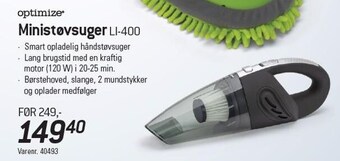 Thansen Ministøvsuger LI-400 tilbud