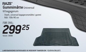 Thansen Gummimåtte tilbud