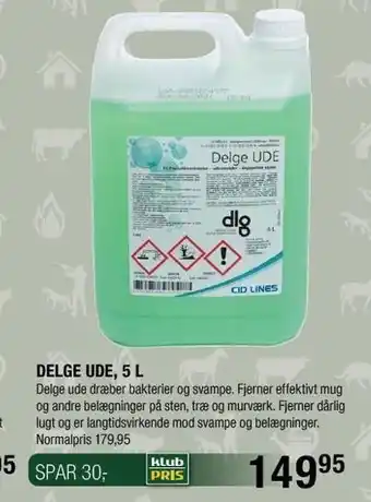 Delge ude