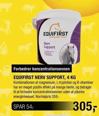 Land & Fritid Equifirst Nerv support tilbud