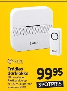Trådløs dørklokke