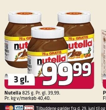 Fleggaard Nutella tilbud