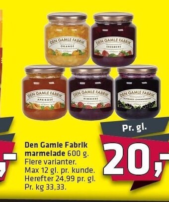 Fleggaard Den gamle fabrik marmelade tilbud
