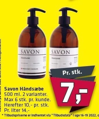 Fleggaard Savon håndsæbe tilbud