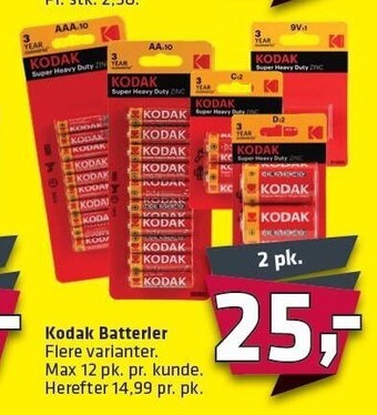 Fleggaard Kodak batterier tilbud