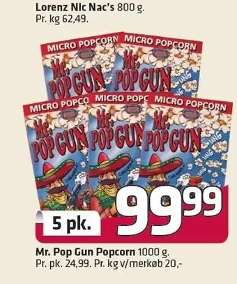 Fleggaard Mr. Pop gun micro popcorn tilbud