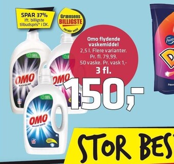 Fleggaard Omo flydende vaskemiddel tilbud