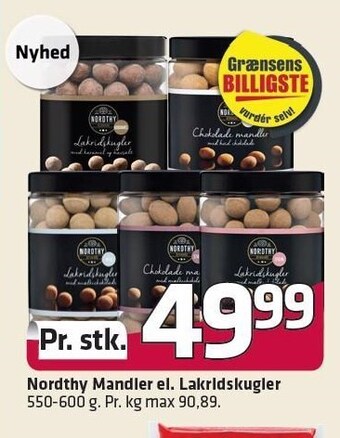 Fleggaard Nordthy mandler el. lakridskugler tilbud