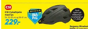 Bilka CSI Cykelhjelm med lys tilbud