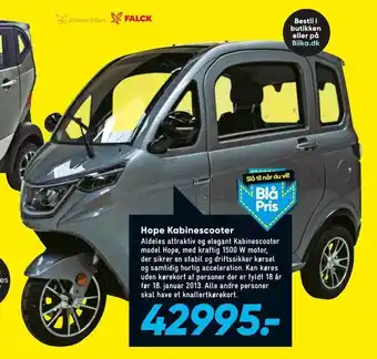 Bilka Hope Kabinescooter tilbud