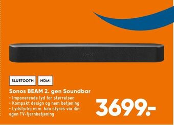 Bilka Sonos BEAM 2. gen Soundbar tilbud