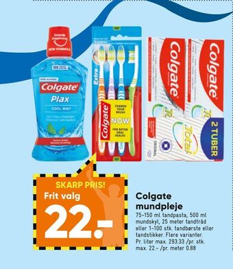 Bilka Colgate mundpleje tilbud
