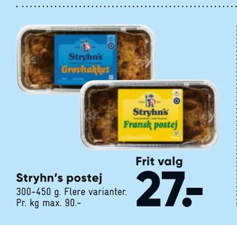 Bilka Stryhn's postej tilbud