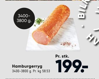 Bilka Hamburgerryg tilbud
