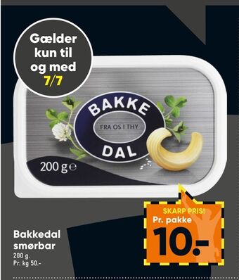 Bilka Bakkedal smørbar tilbud