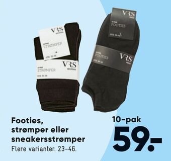 Footies, strømper eller sneakersstrømper