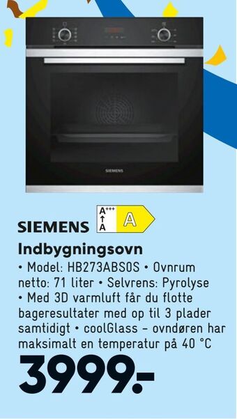 Bilka Indbygningsovn tilbud