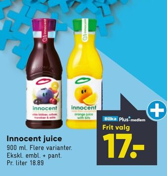 Bilka Innocent juice tilbud