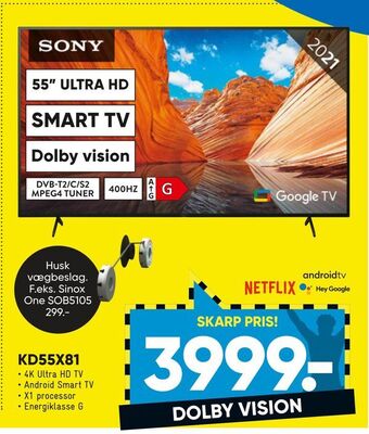 Bilka SONY Kd55x81 tilbud