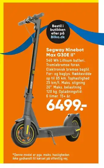 Bilka Segway Ninebot Max G30E II tilbud