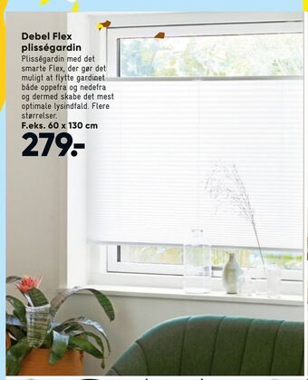 Bilka Debel Flex plisségardin tilbud